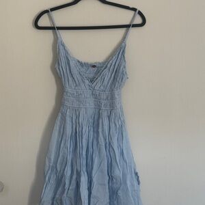 Free People Sky Blue Mini Dress